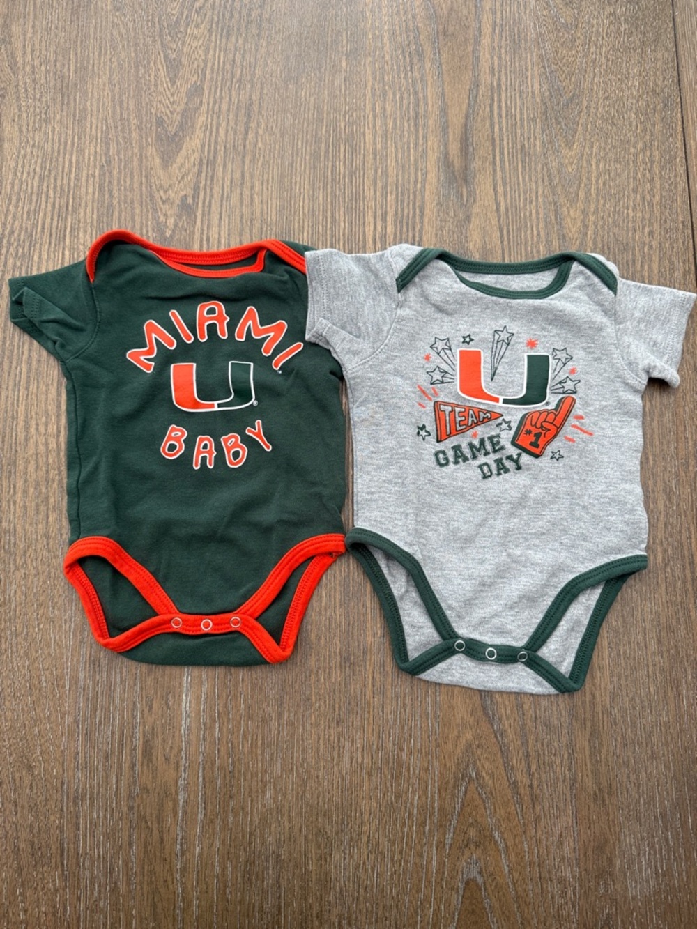 EUC Gen2 Miami Hurricane Onesies 3-6M